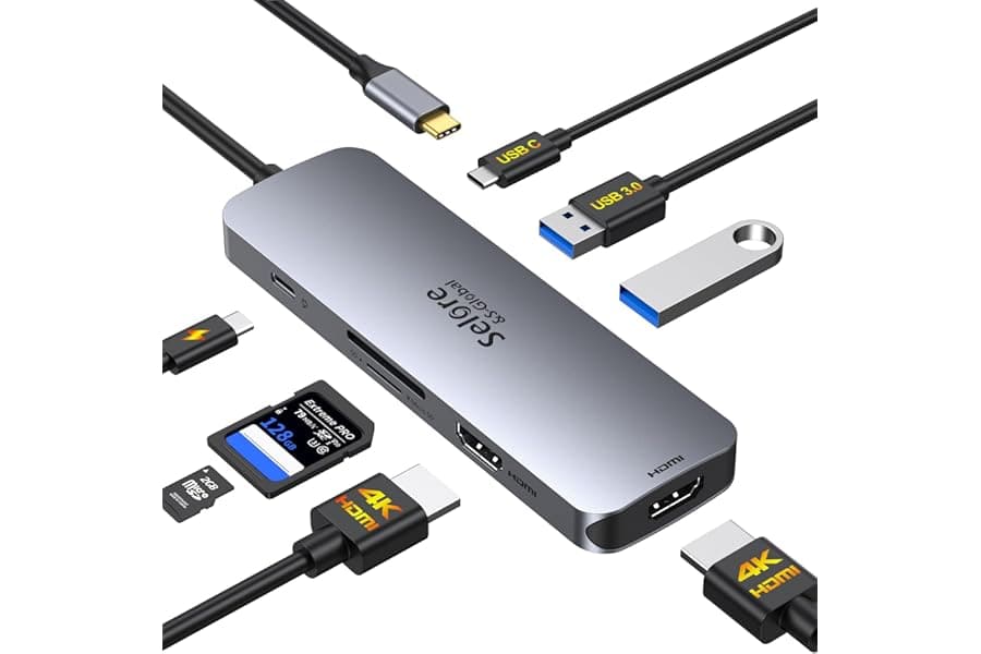 Dual HDMI Docking Station for Laptops