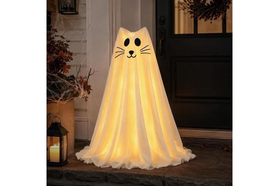 Glow in the Dark Ghost Decorations for Halloween