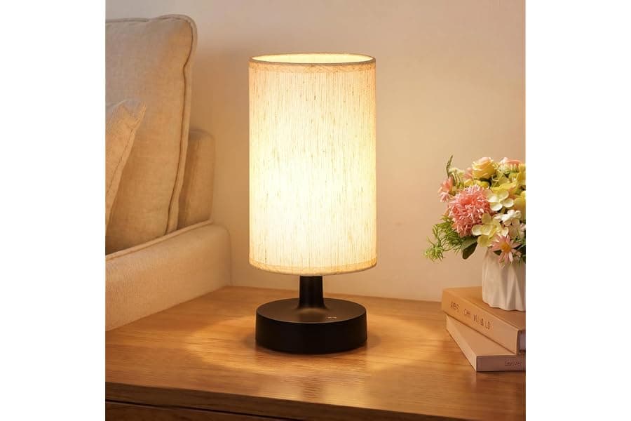 Cordless Rechargeable Table Lamp with Touch Dimming