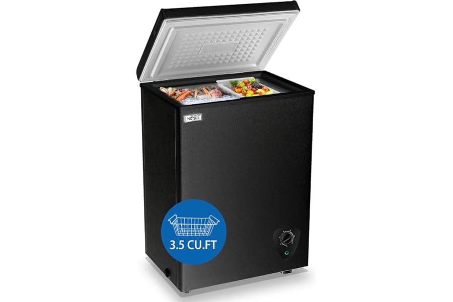 Best Chest Freezer 3.5 Cu.Ft Small Deep Freezer Mini Outdoor Black Chest Freezers With 7 Temperature And Removable Basket Settings Ideal For Apartment Office Rv Cabin Kitchen - Top Picks for 2026