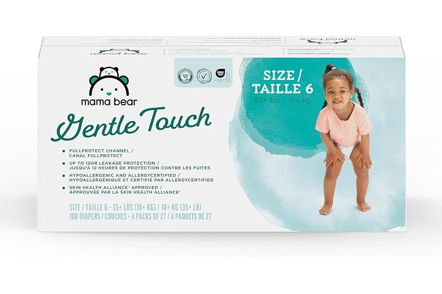 Hypoallergenic Size 6 Diapers with Wetness Indicator for Babies