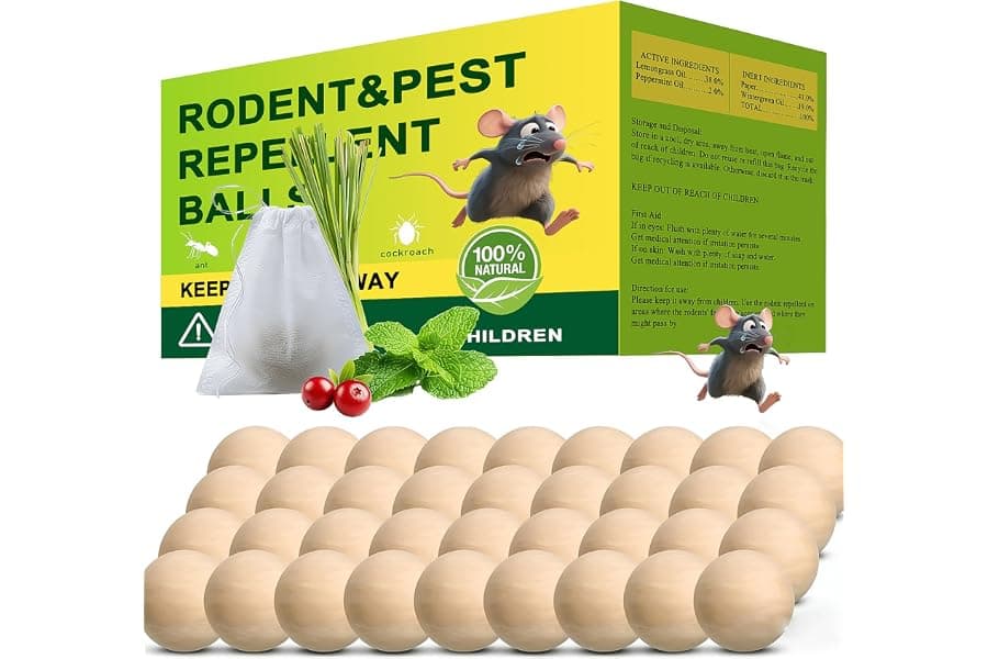 Natural Mouse Repellent Pouches for Home & Garden
