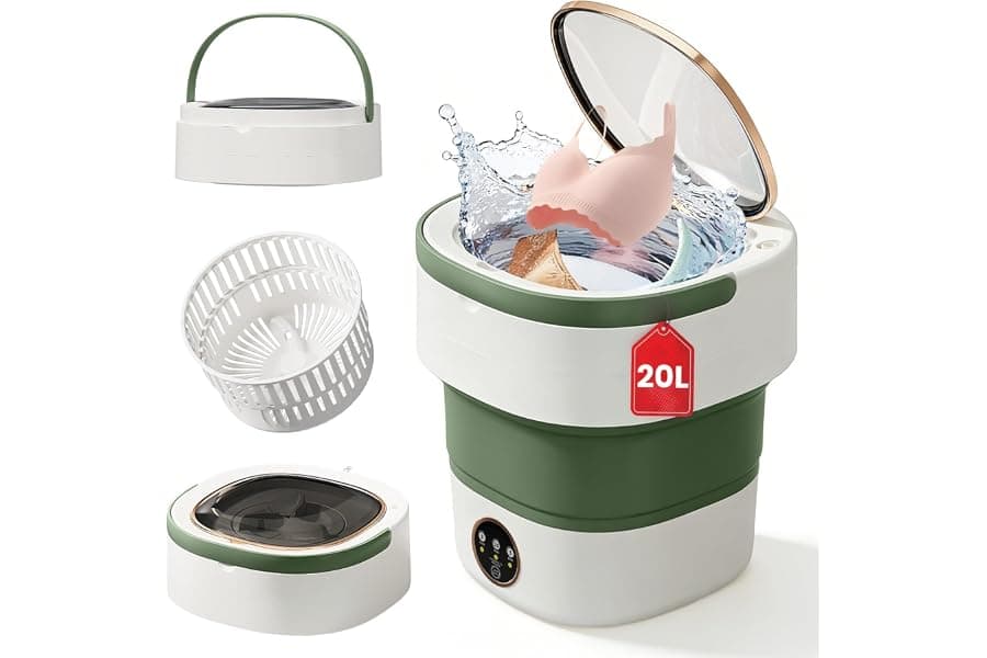 Compact Foldable Washing Machine for Travel