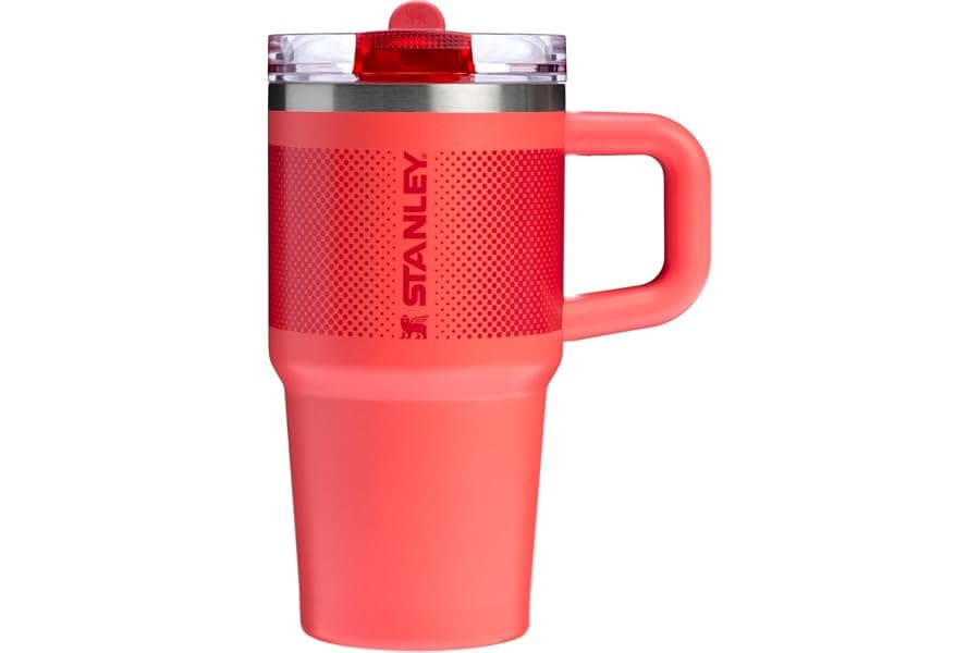 Leakproof Insulated Tumbler with Built-In Straw