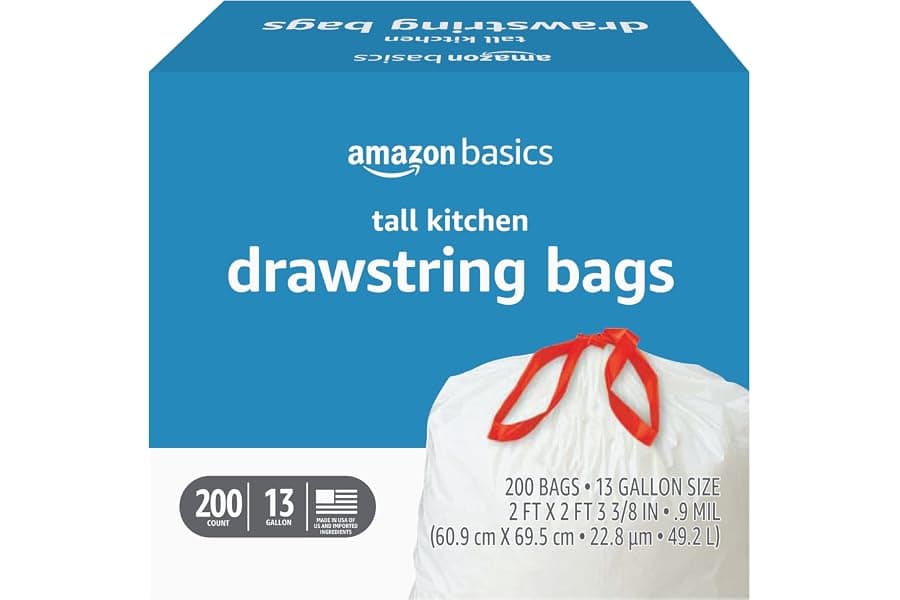 Best 13 Gallon Drawstring Trash Bags for Your Kitchen