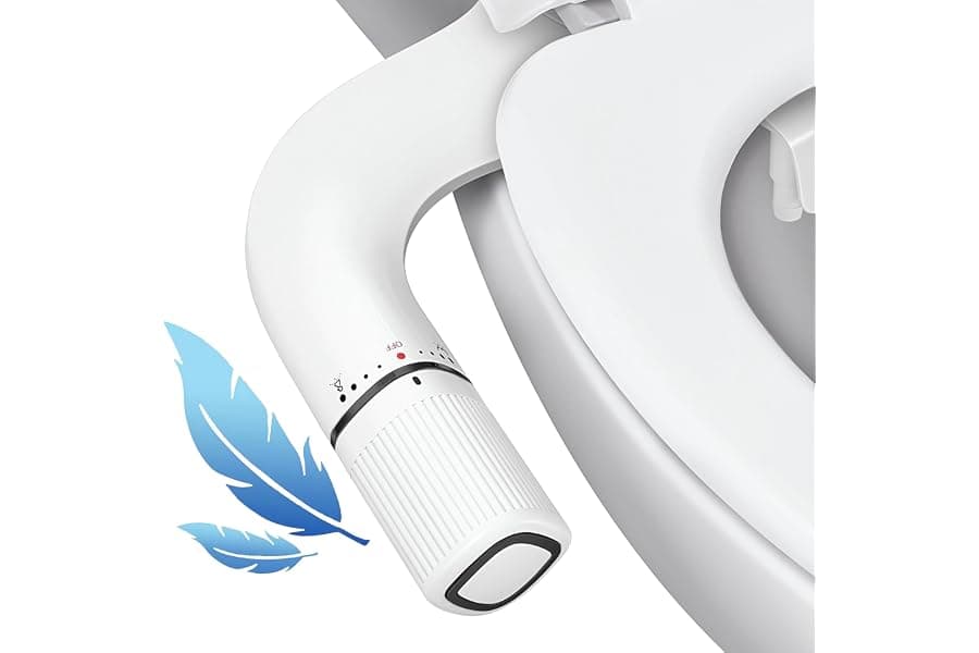 Ultra-Slim Dual Nozzle Bidet Attachment