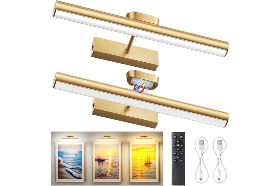 Cordless Picture Lights for Walls