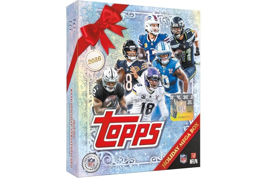Holiday Football Trading Cards Mega Box