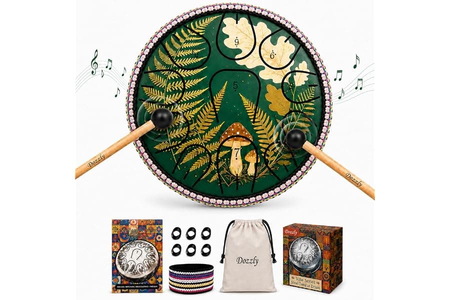 Relaxing Steel Tongue Drum for Garden & Outdoor Spaces