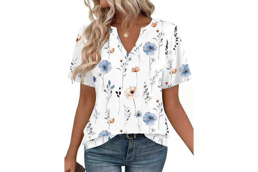Best Zeagoo Womens Tops Short Sleeve V Neck Tee Shirts Cute Dressy Casual Clothing Business Work Blouse - Top Picks for 2026