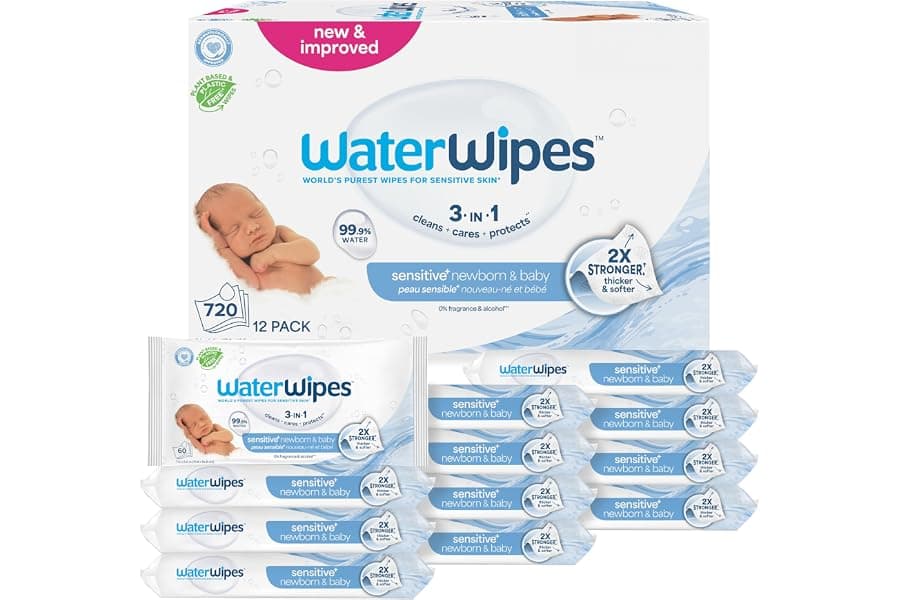 Gentle Water-Based Wipes for Sensitive Baby Skin