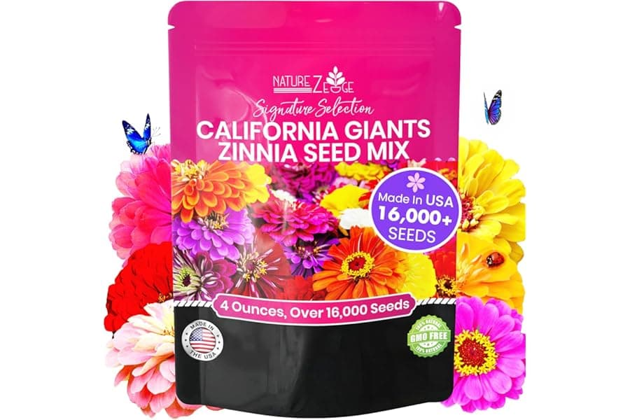 Zinnia Seeds for 2026 - 16,500+ Flower Seeds