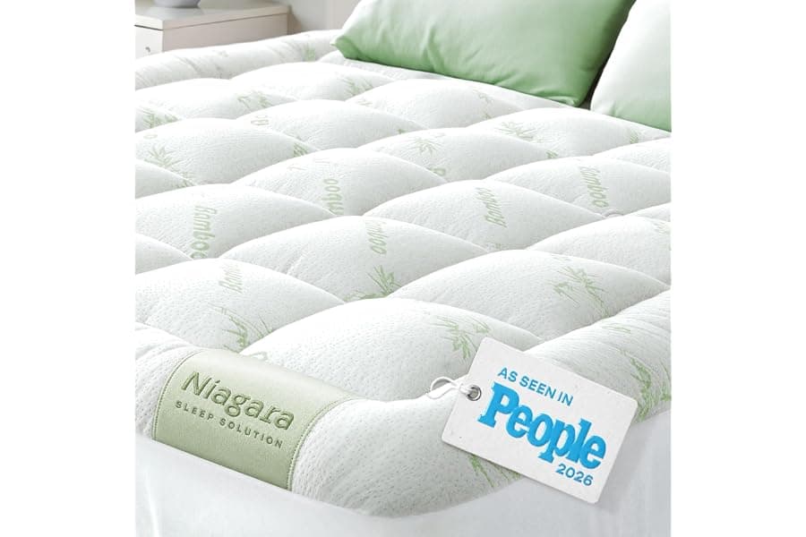 Ultra Soft Bamboo Mattress Topper for Hot Sleepers