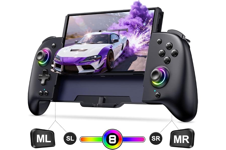 Pro-Style Nintendo Switch Controller with RGB Lighting