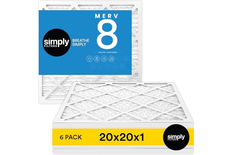 MERV 8 Air Filter for Dust & Pet Allergy Control