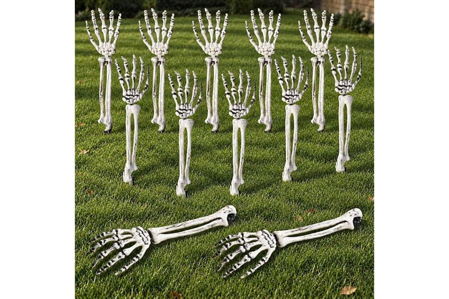 Skeleton Hands for Halloween Yard Decorations