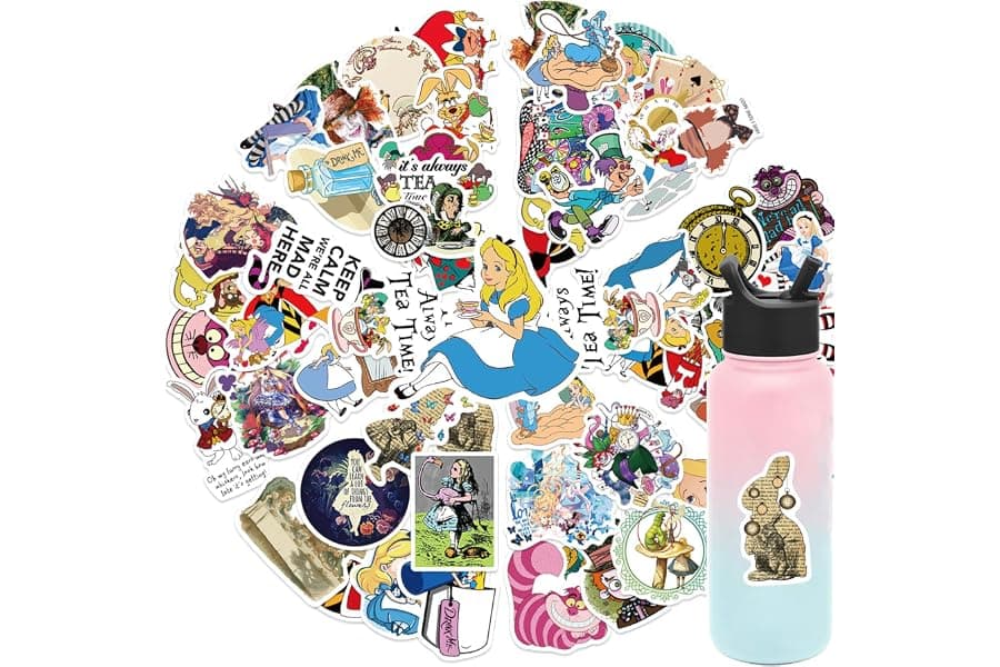 Best 50 Alice in Wonderland Waterproof Stickers 2026