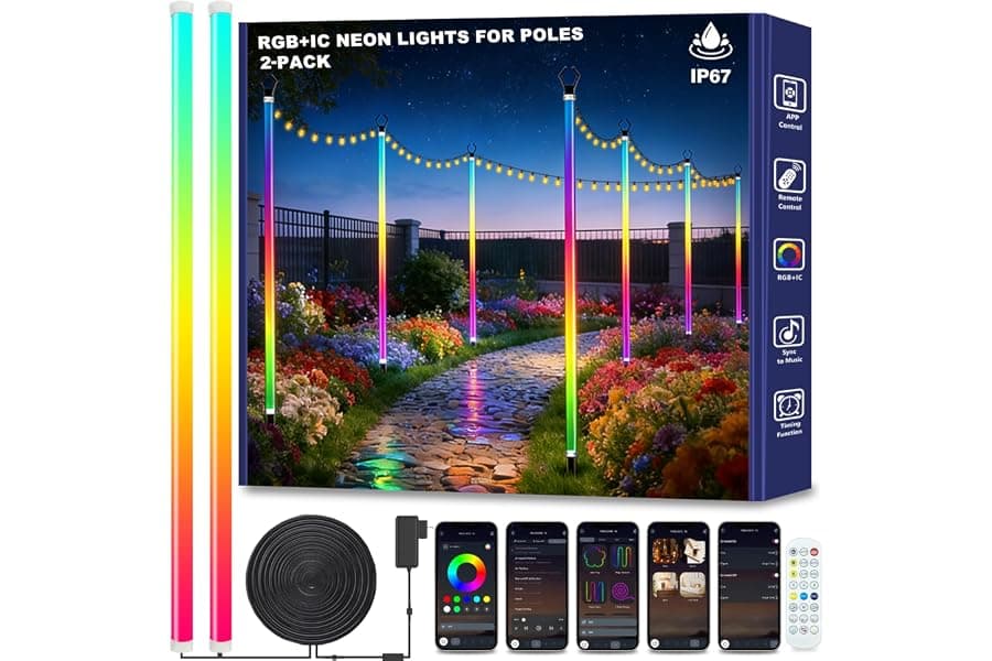 Best Waterproof Neon Ambient Lights for Outdoor Spaces