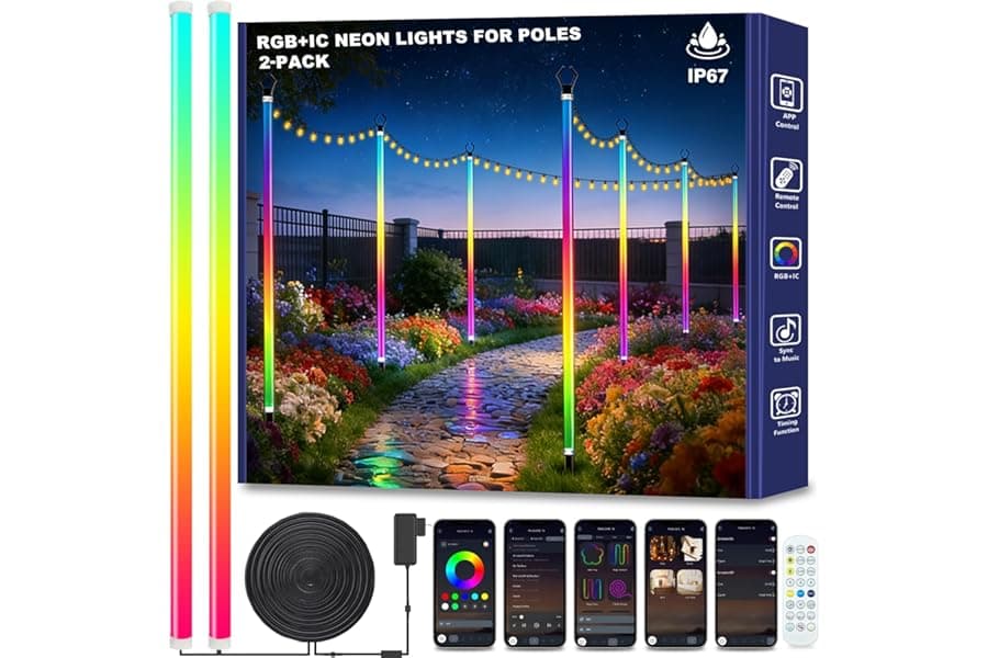 Best Waterproof Neon Ambient Lights for Outdoor Spaces