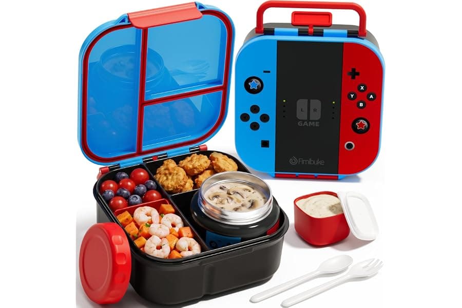 Kids Bento Box with Insulated Food Jar
