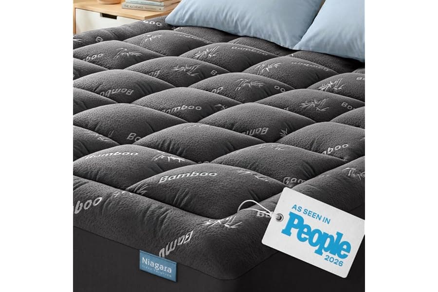 Ultra-Soft Mattress Topper for Back Pain Relief & Hot Sleepers