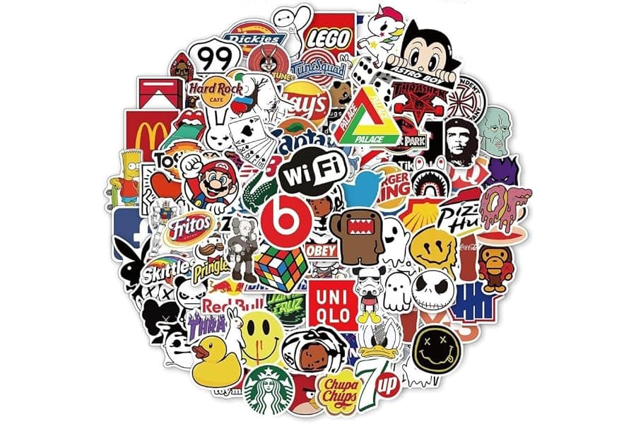 100PCS Vinyl Stickers Bulk Pack - Waterproof