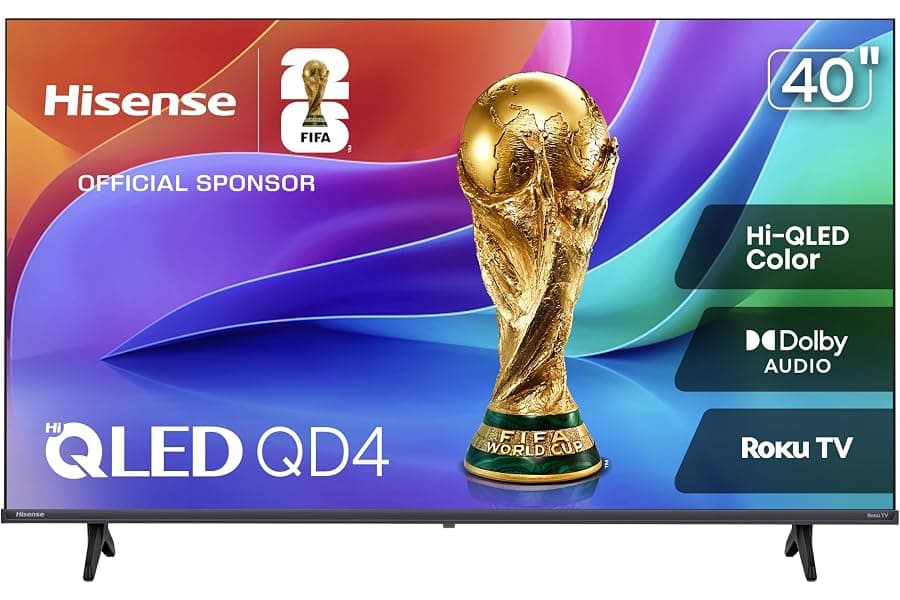 40-Inch Hi-QLED Smart TV with Roku and Dolby Audio