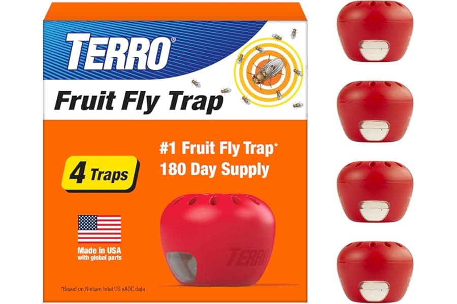 Best Fruit Fly Traps for Indoor Use (4-Pack)
