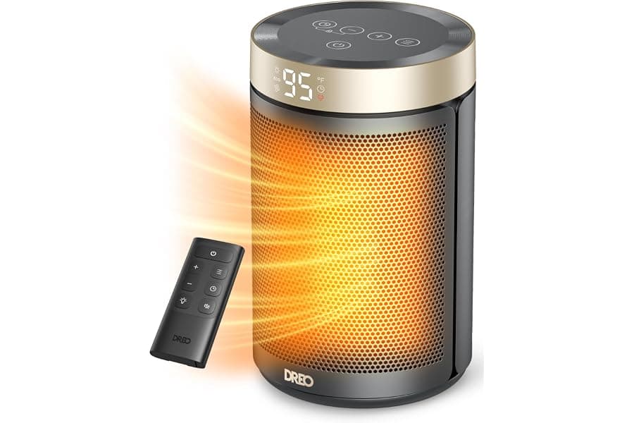 Quiet Portable Space Heater with Remote Control