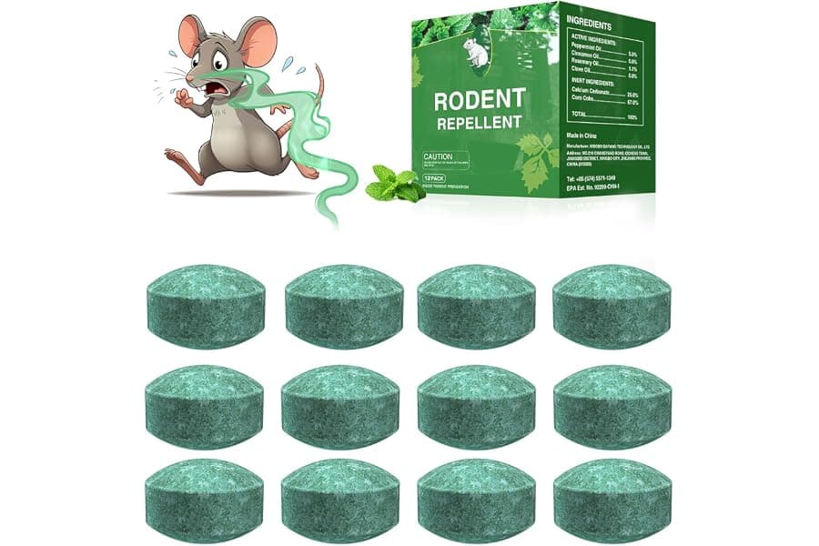 Natural Peppermint Oil Mouse Repellent for Home & Garden