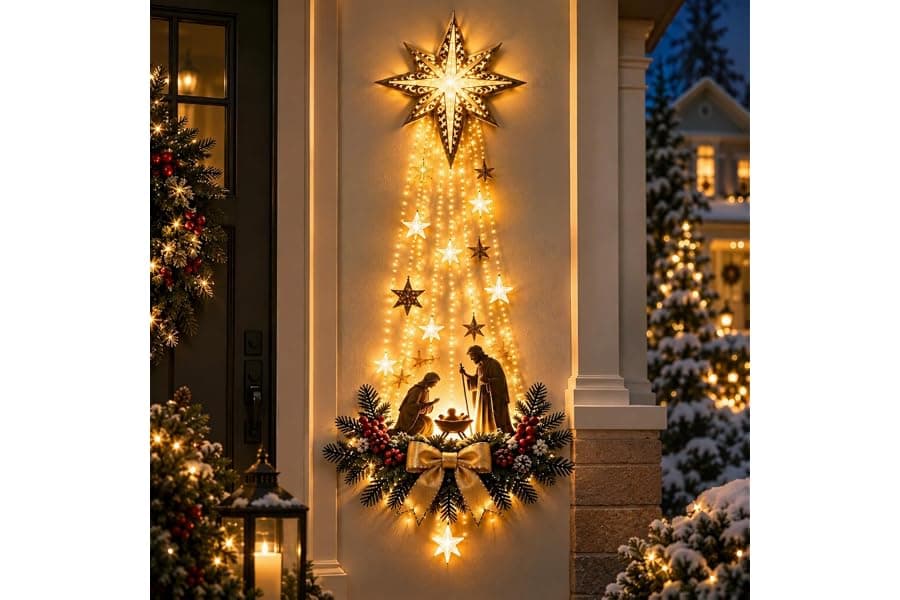 Lighted Nativity Wall Decor for Christmas