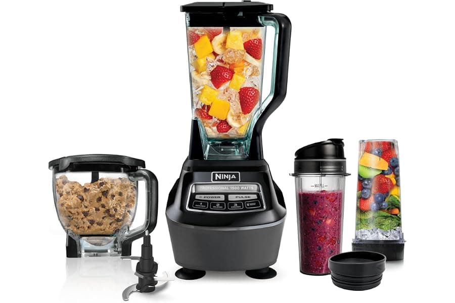 All-in-One Food Processor Blender for Smoothies & Salsa