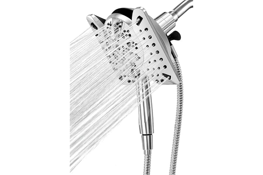 2-in-1 Rain Shower Head with Handheld Spray