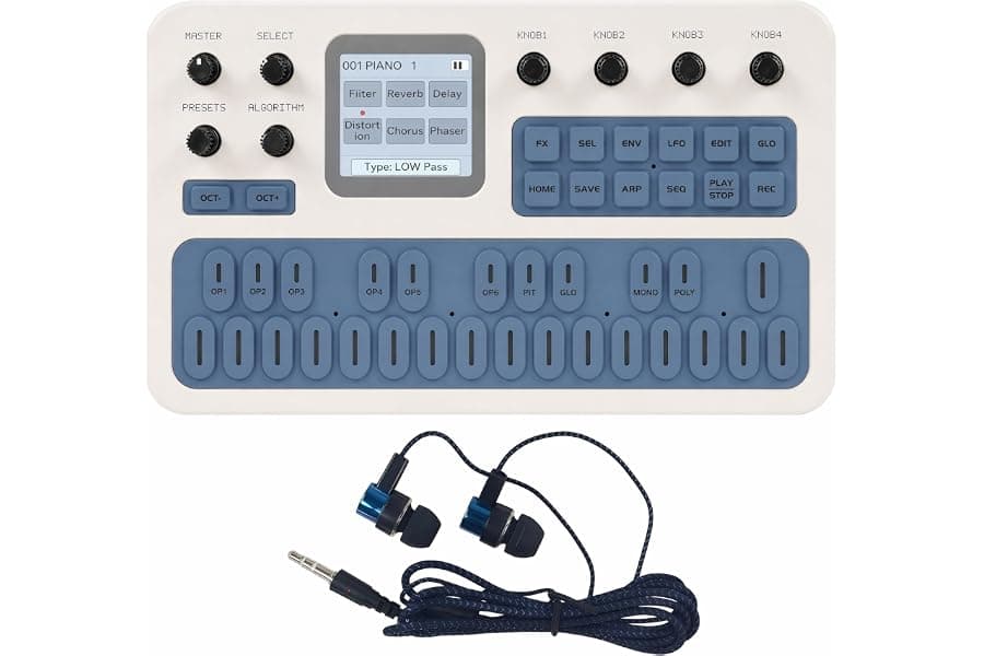 Portable FM Synthesizer with 27 Keys & Speaker