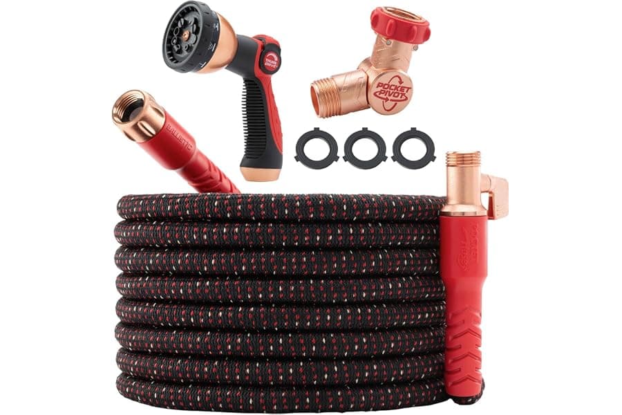 100-FT No-Kink Expandable Garden Hose for Easy Watering