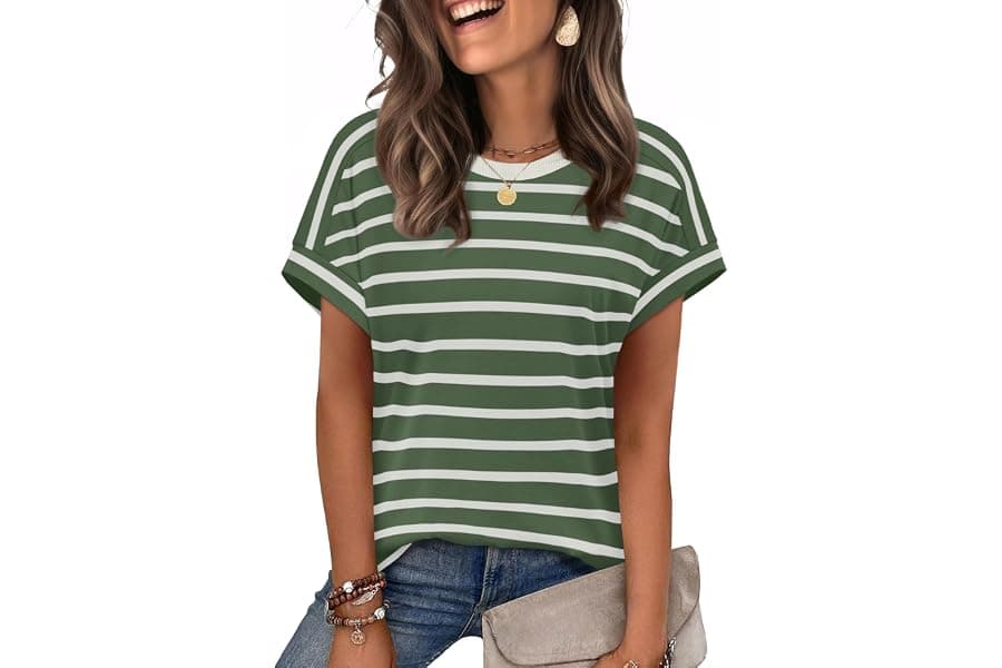 Women's Summer Short Sleeve Shirts 2026 - Casual & Dressy Tops