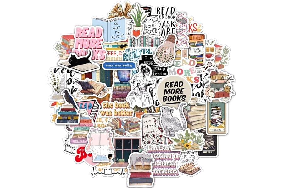 Best Bookish Stickers for Kindle & Water Bottles 2026