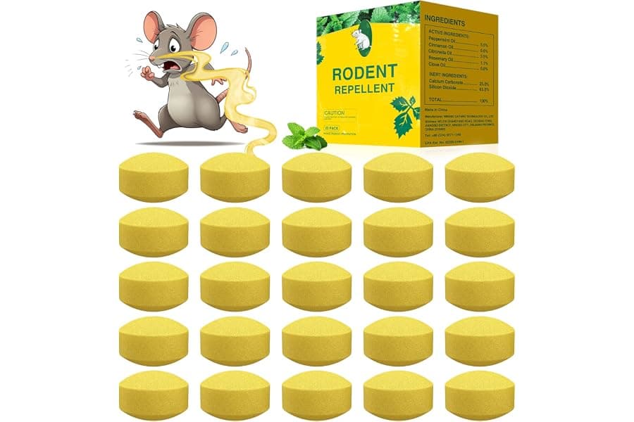 Natural Peppermint Mouse Traps & Rodent Repellent