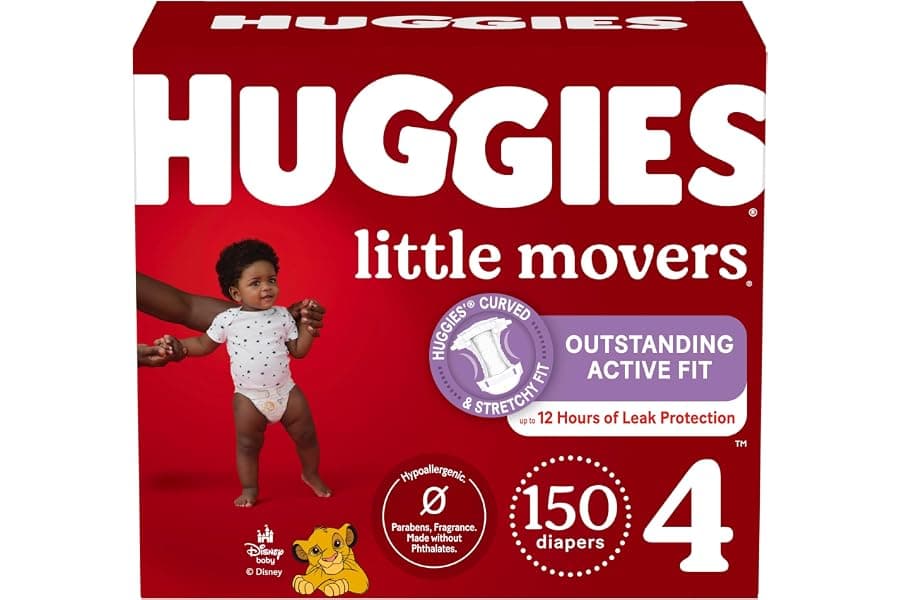 Size 4 Diapers for Active Toddlers