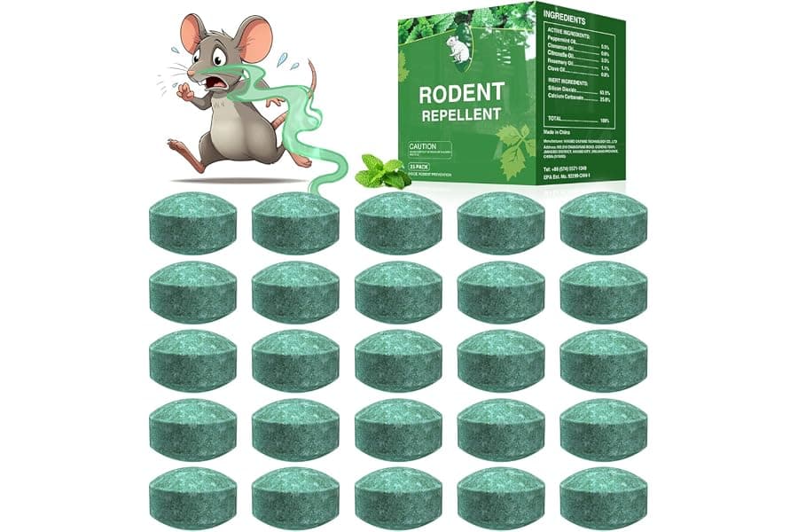 Natural Peppermint Mouse Traps & Rodent Repellent