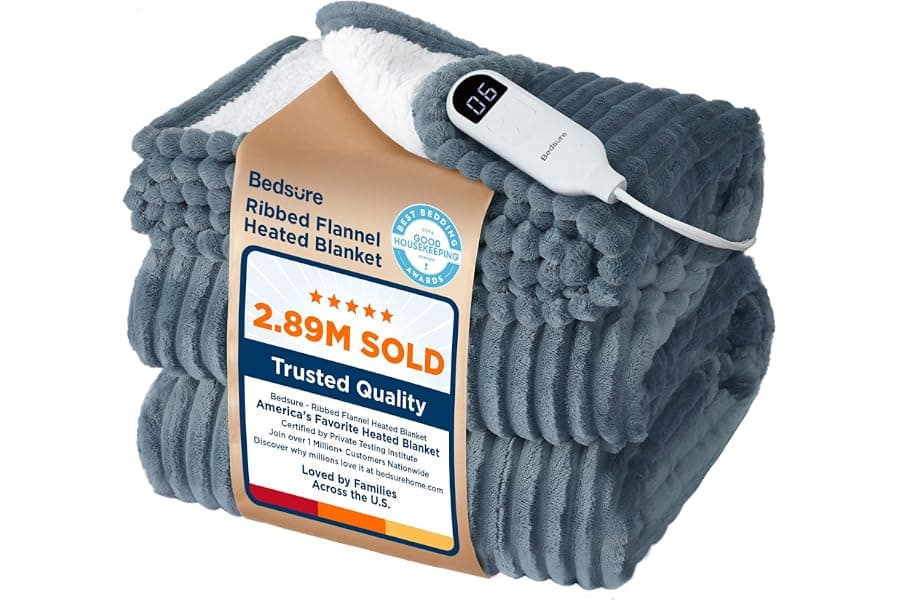 Cozy Heated Blanket Throw for Winter Nights