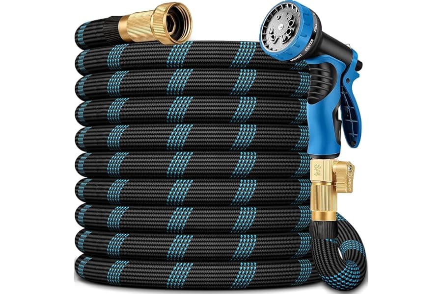 Lightweight 100 FT Garden Hose: Durable & Leak-Proof
