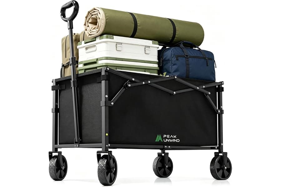 Best Heavy-Duty Folding Wagon Cart with All-Terrain Wheels