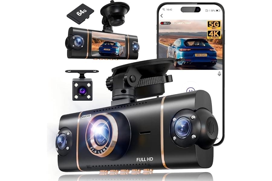 Best 360 Degree Dash Cam with Night Vision and Parking Mode