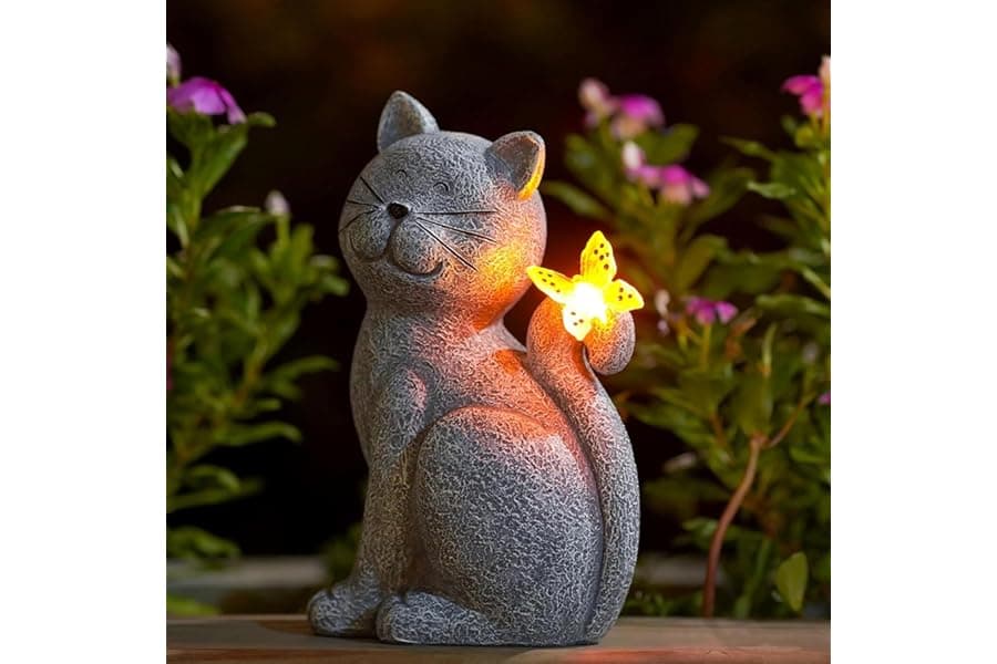 Garden Cat Statues: Outdoor Decor for Patios and Lawns