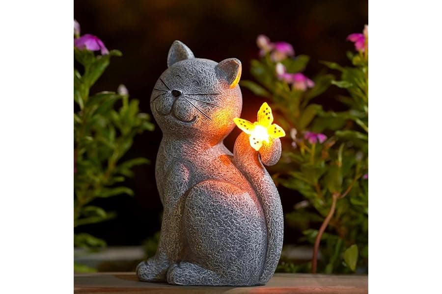 Garden Cat Statues: Outdoor Decor for Patios and Lawns