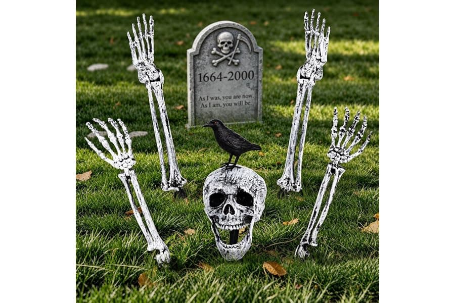 Skeleton Yard Stakes for Halloween Decorations