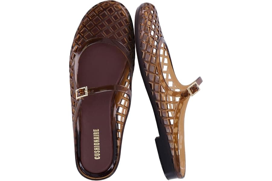 Waterproof Adjustable Jelly Flats for Casual Comfort