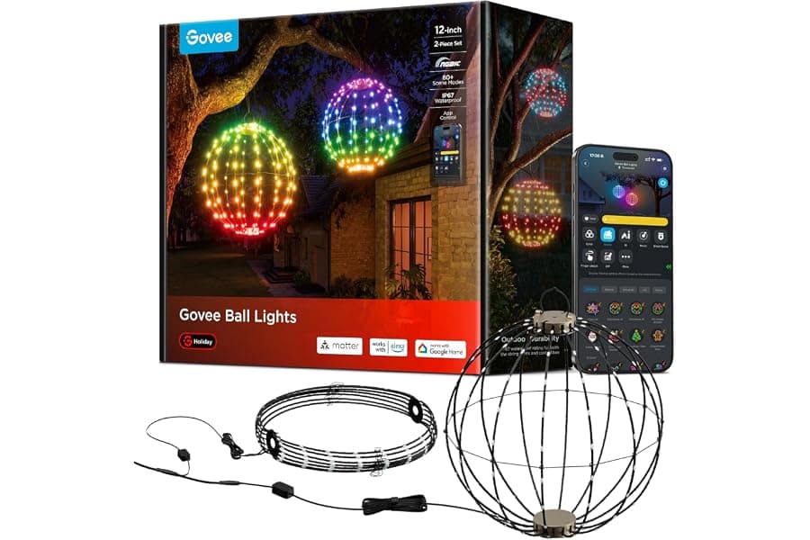 Smart Foldable Ball Lights for Holiday Decor