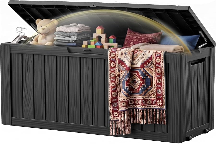 150-Gallon Outdoor Storage Deck Box for Gardens
